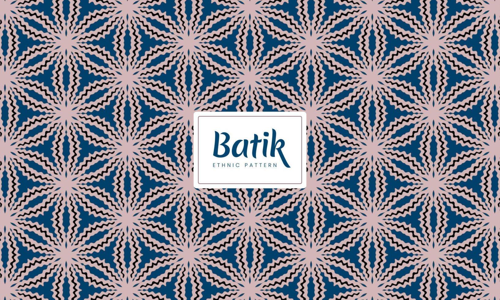 Abstract Batik Indonesian traditional seamless ethnic floral patterns Vector Background