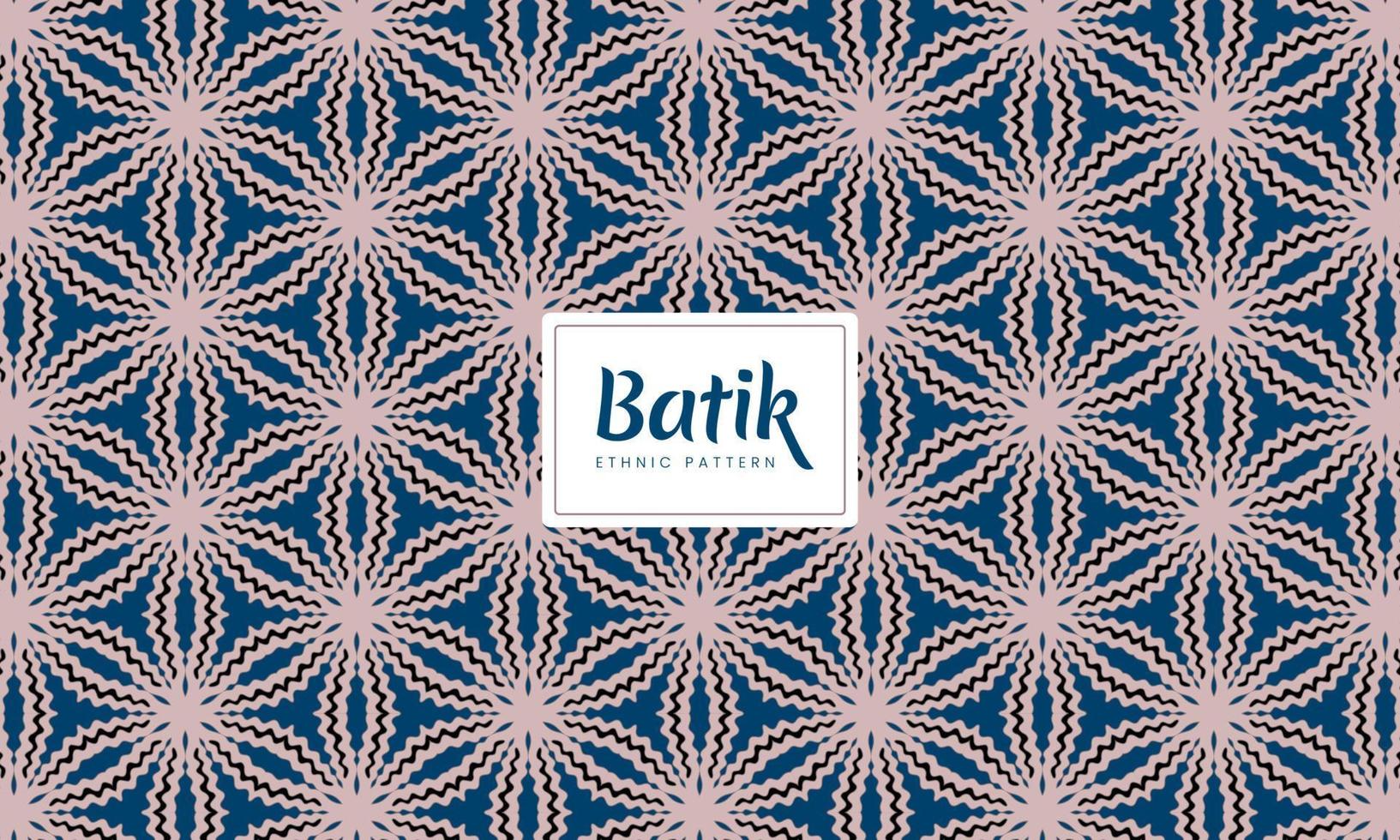 batik abstracto indonesio tradicional patrones florales étnicos sin fisuras vector de fondo