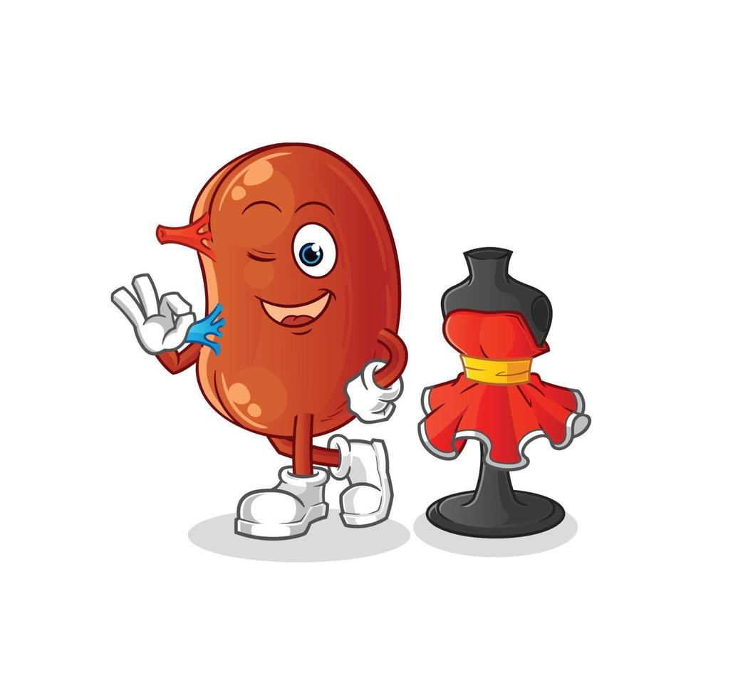 kidney cute vector