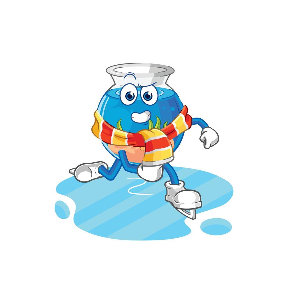 aquarium cartoon character vector