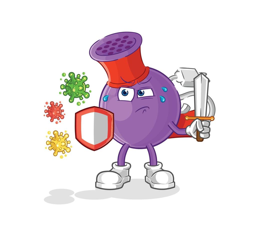 hair dryer cartoon character vector