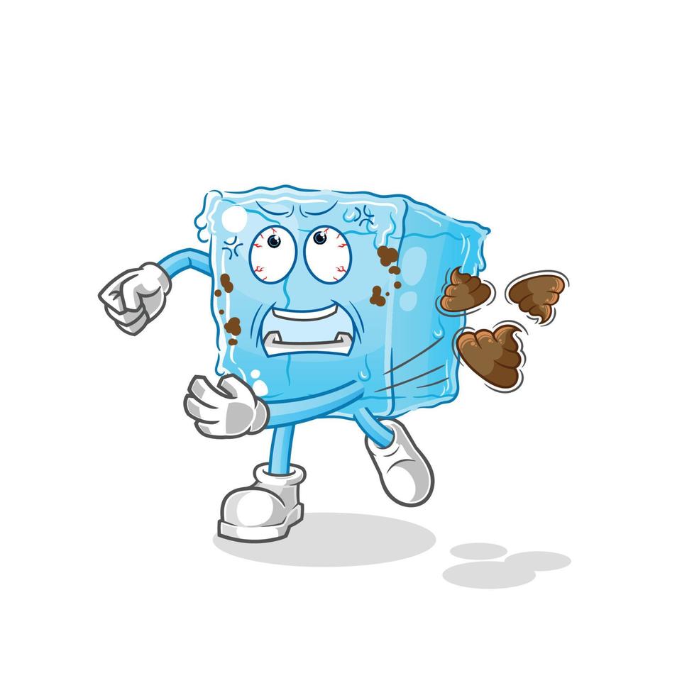 ice cube cartoon vector
