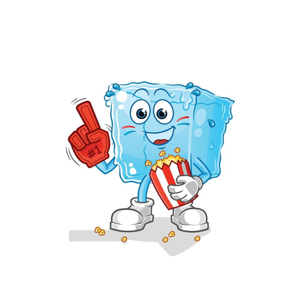 ice cube melted cartoon vector