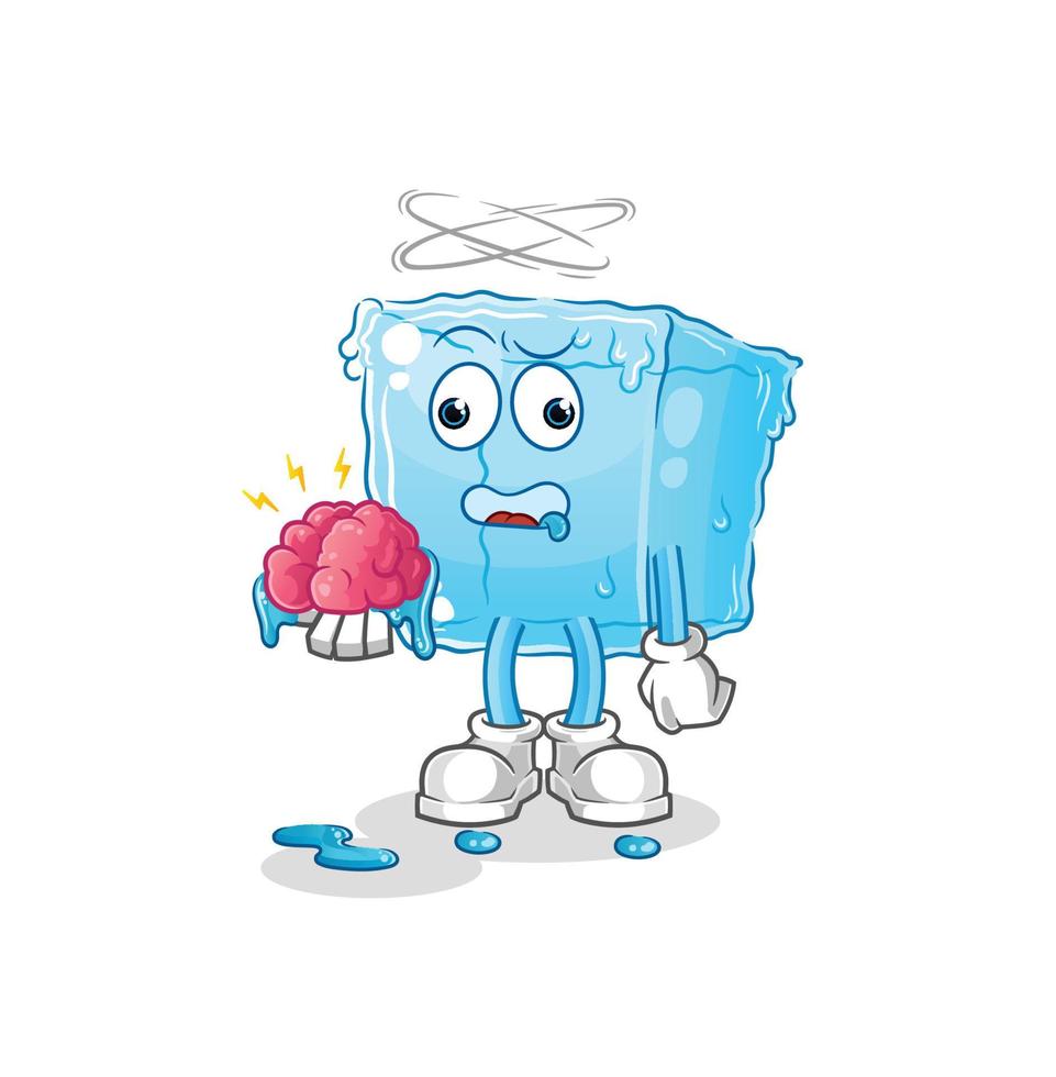 ice cube cartoon vector