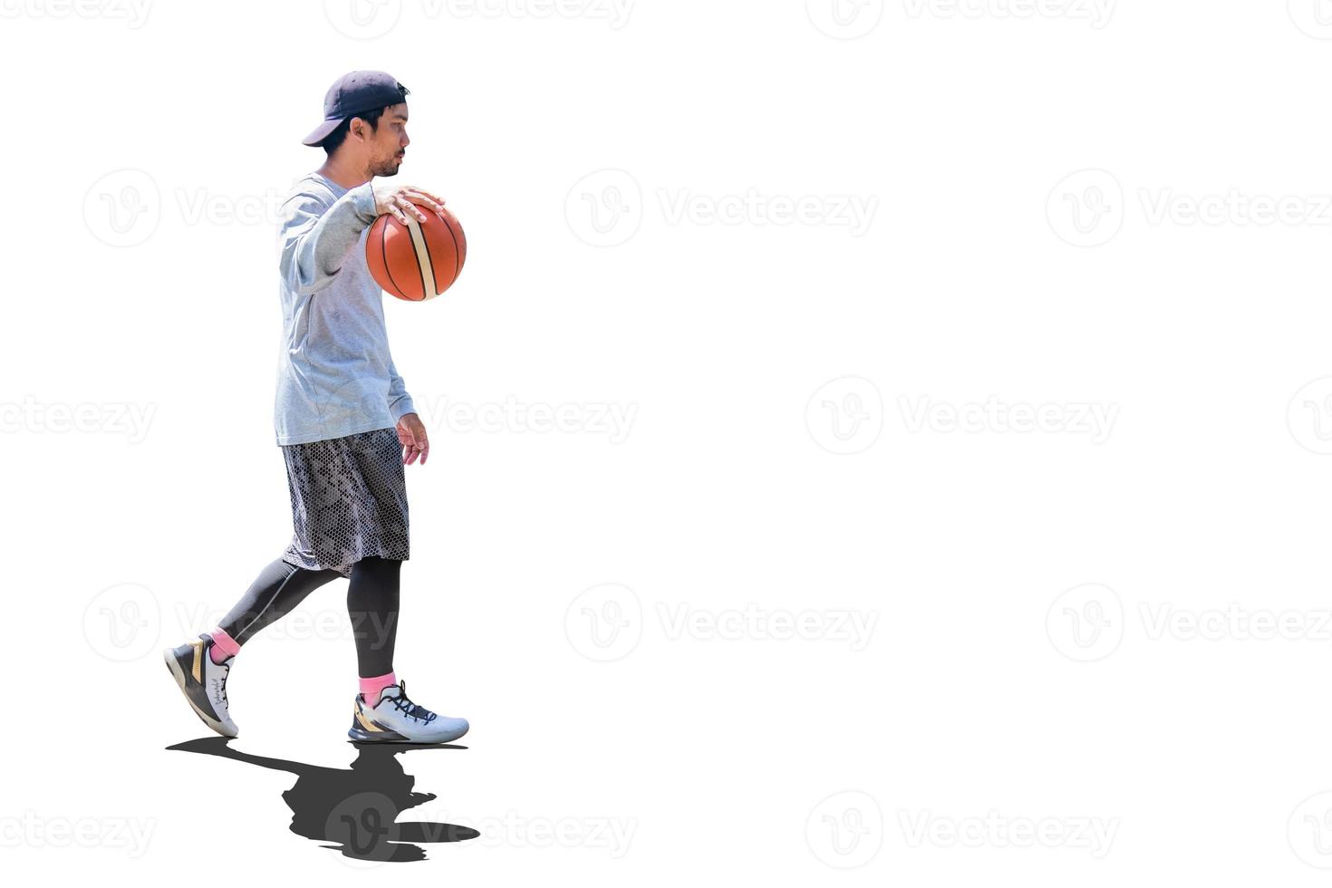 men's sports Asians on a white background photo