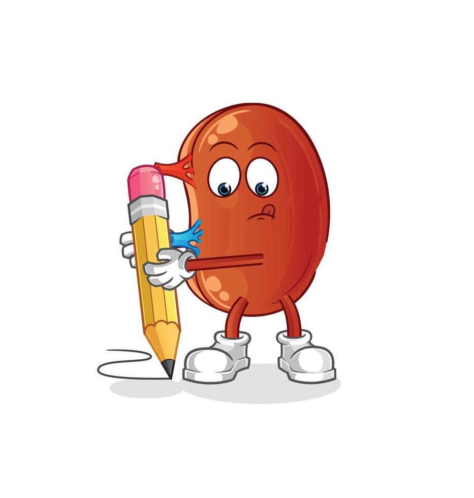 kidney mascot vector