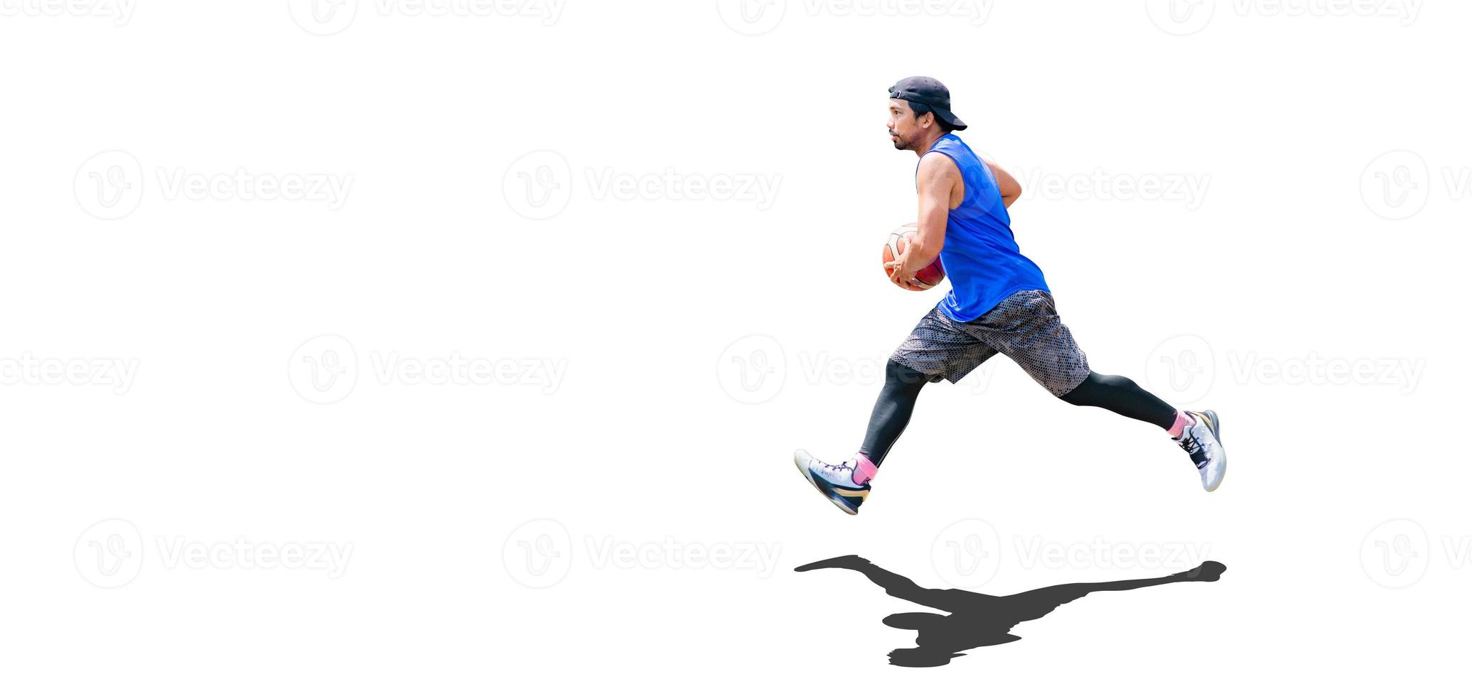 men's sports Asians on a white background photo