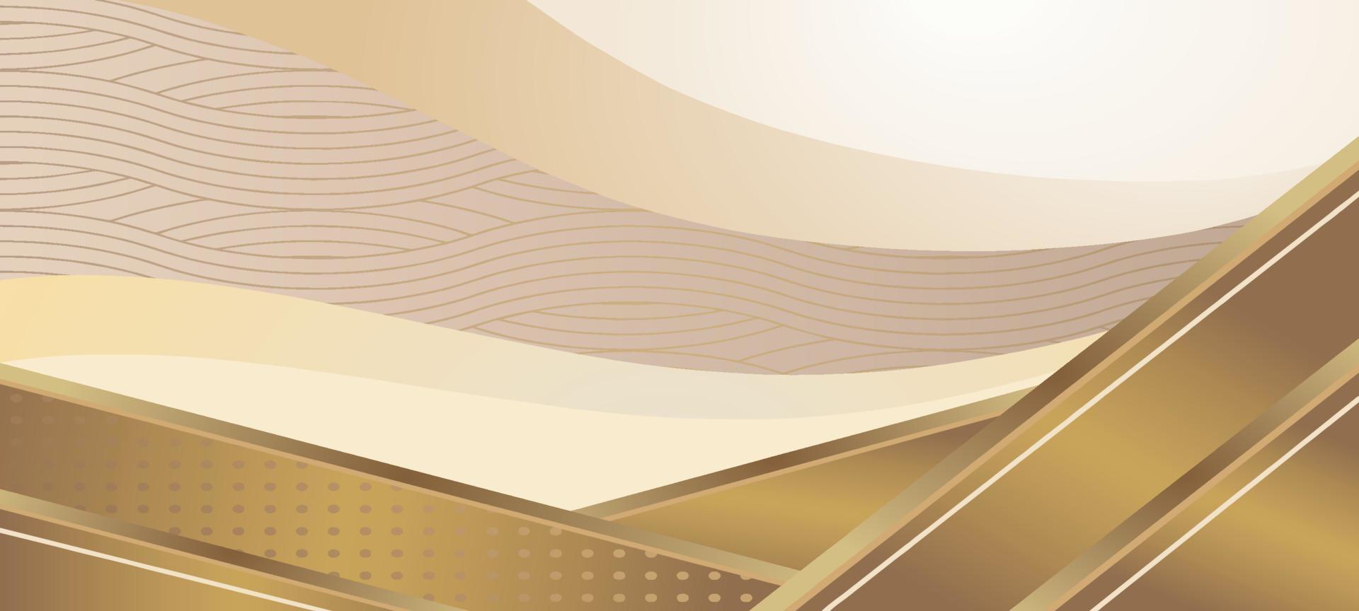 Gold White Luxury Concept vector