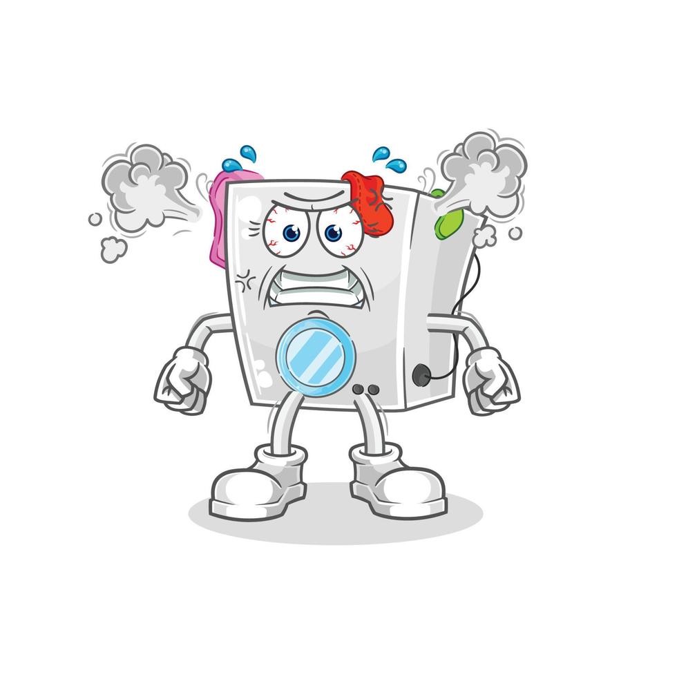 washing machine vector cartoon