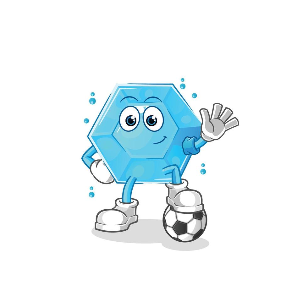 blue diamond mascot vector