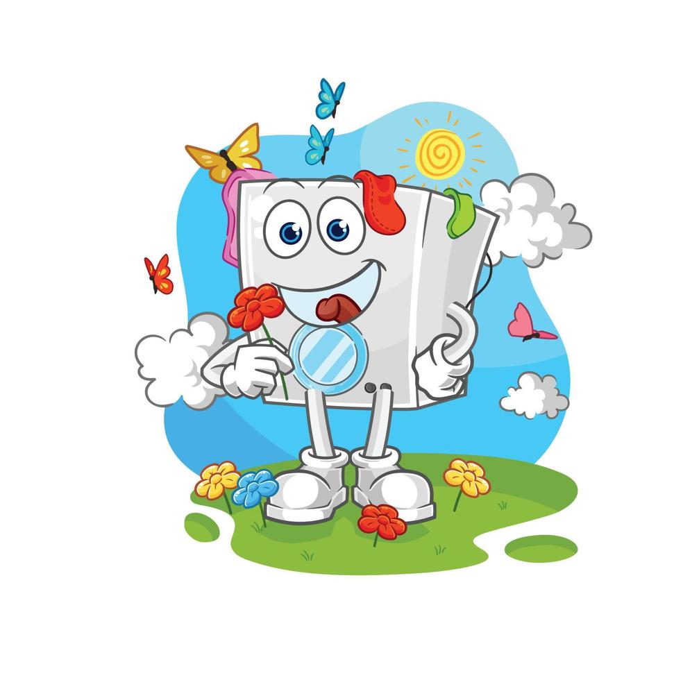 washing machine cartoon mascot vector