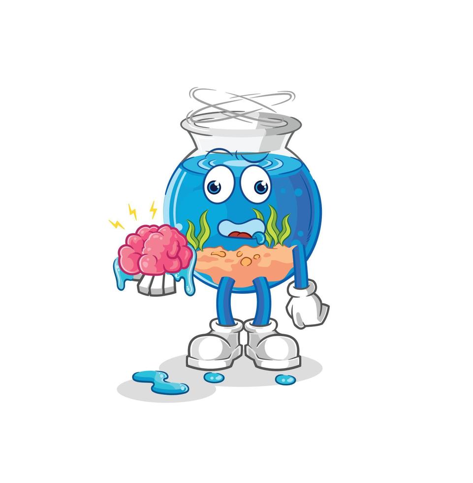 aquarium cartoon character vector