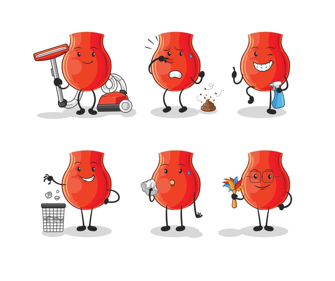 uvula cartoon character vector