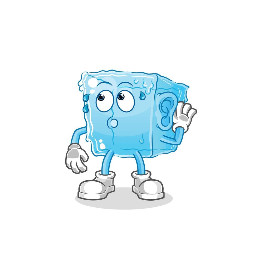 vector de carácter de cubo de hielo