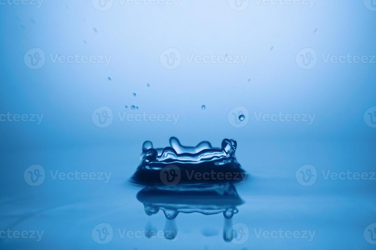 Drops of water and splashes. Water shape abstract background concept. photo