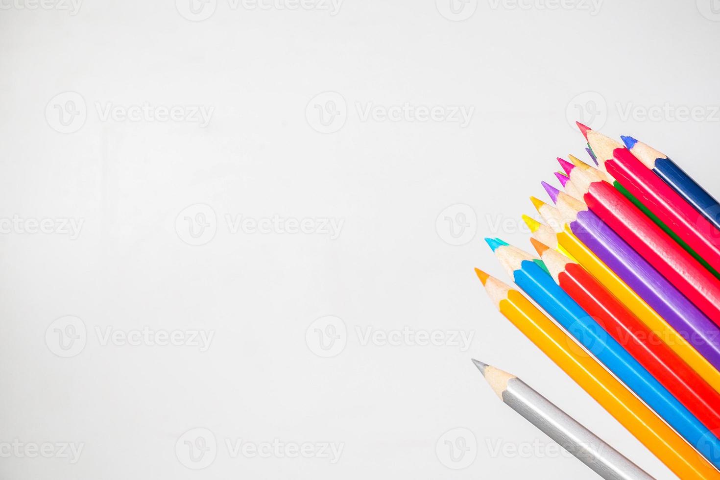 colored pencils for students to use in school or professional photo