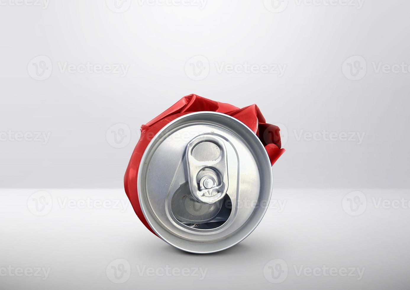 Compressed cans on background room studio photo