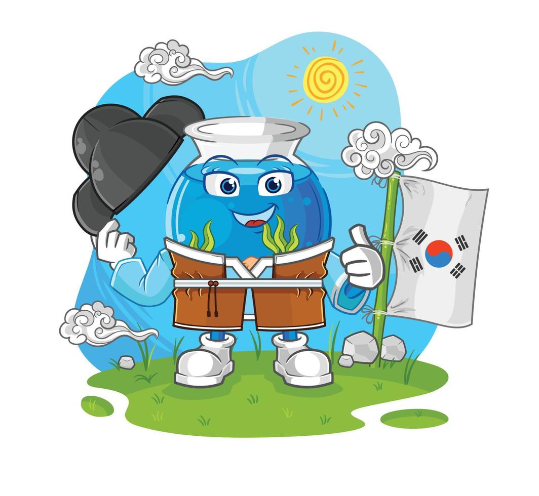 aquarium cartoon character vector