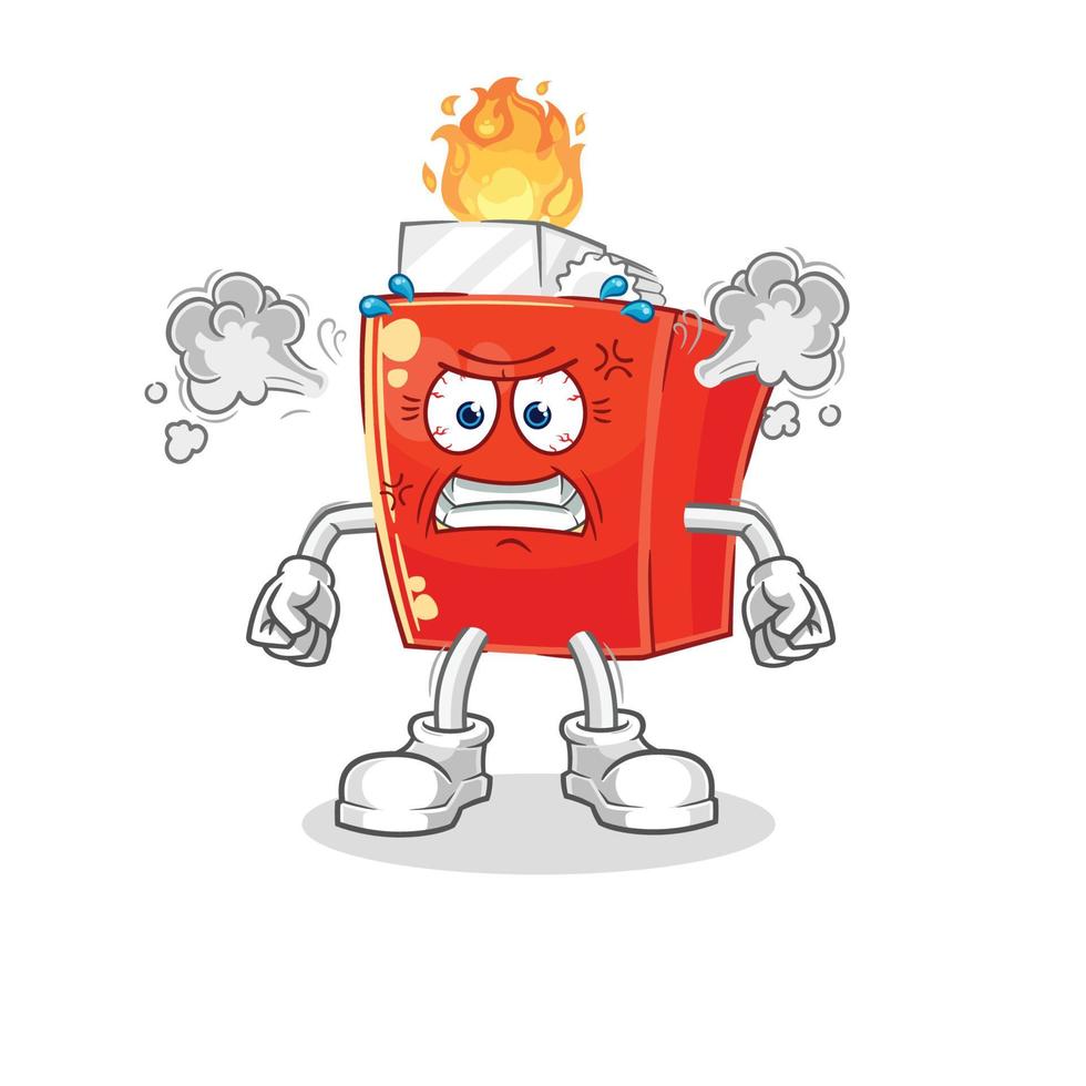 lighter cartoon character vector