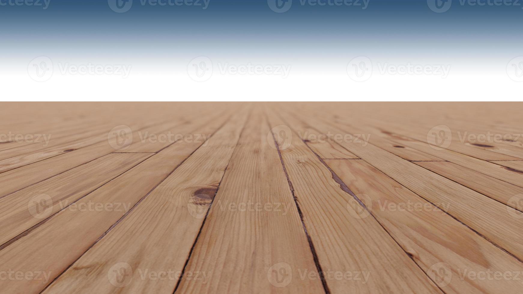 A 3d rendering image of wooden floor photo