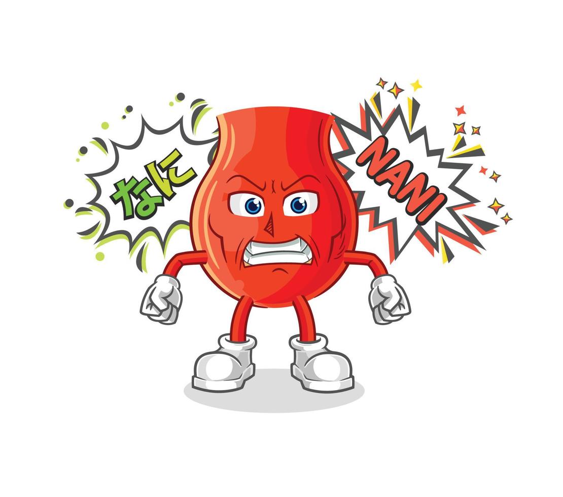 uvula cartoon character vector