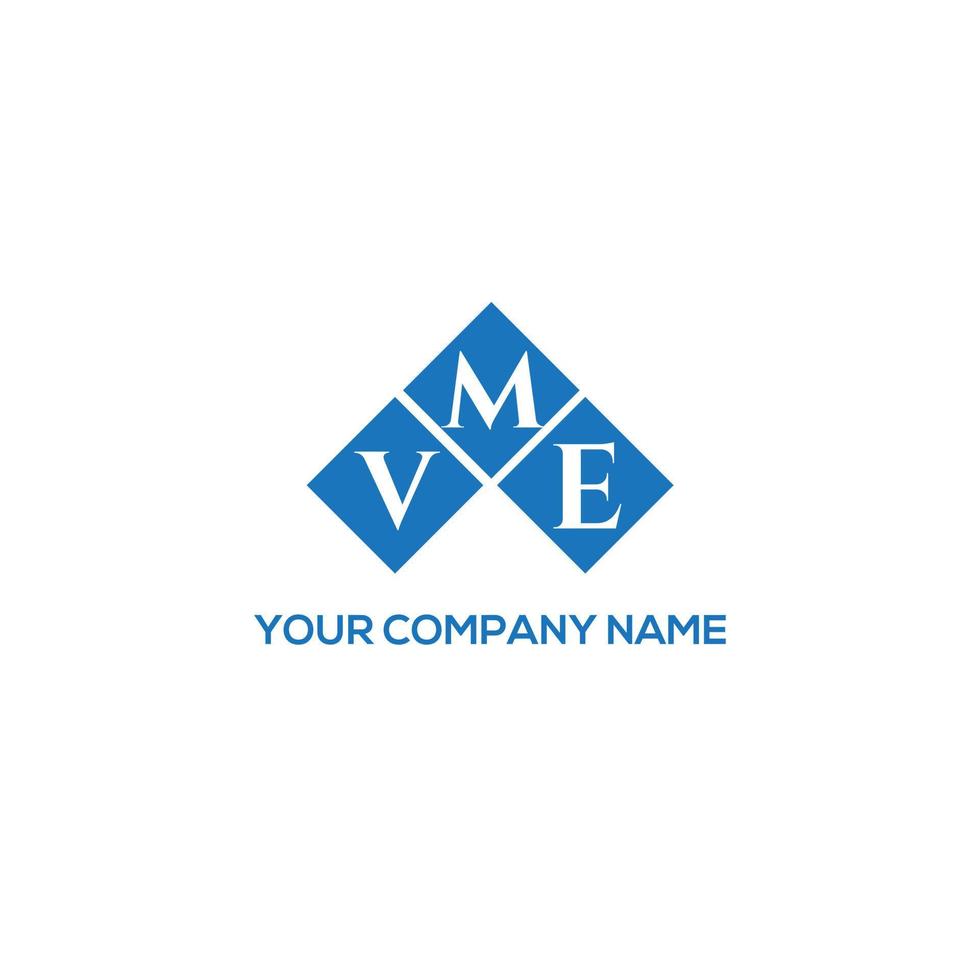 concepto de logotipo de letra de iniciales creativas vme. vme letter design.vme letter logo design sobre fondo blanco. concepto de logotipo de letra de iniciales creativas vme. diseño de letras vme. vector