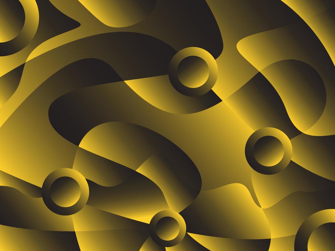 fondo abstracto degradado amarillo dorado oscuro vector