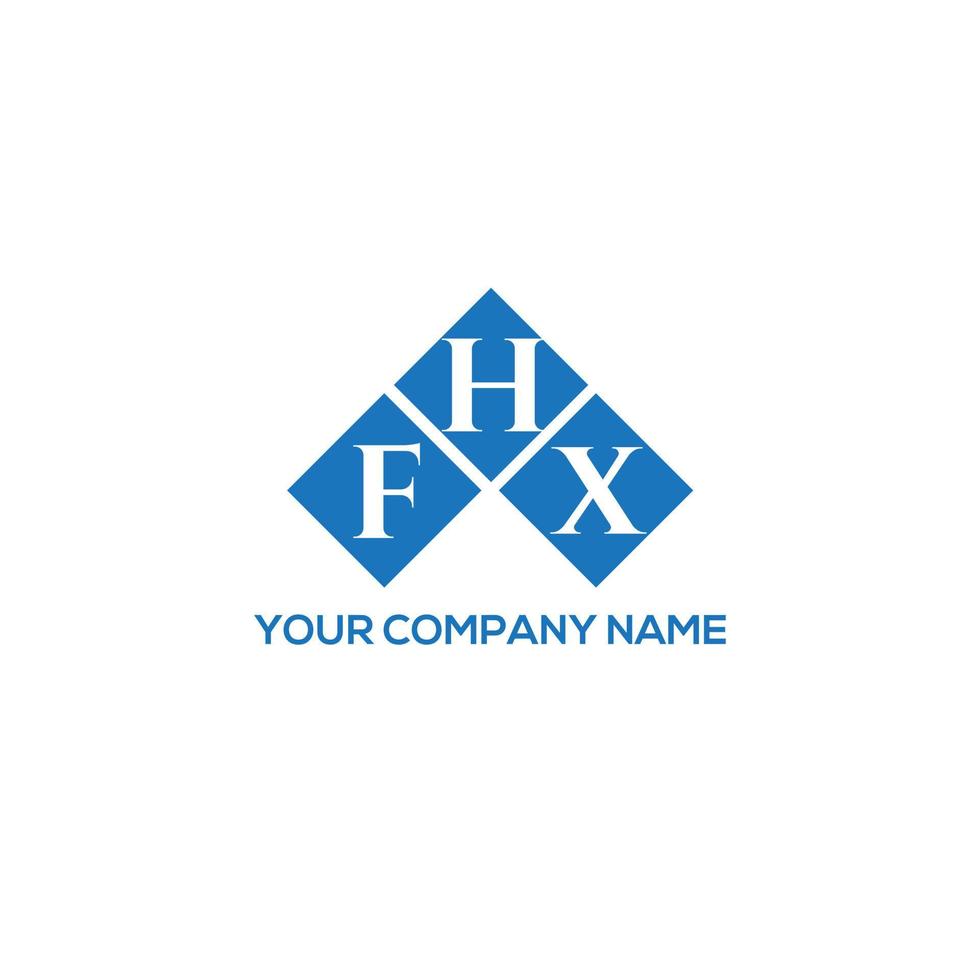 FHX letter logo design on WHITE background. FHX creative initials letter logo concept. FHX letter design. vector