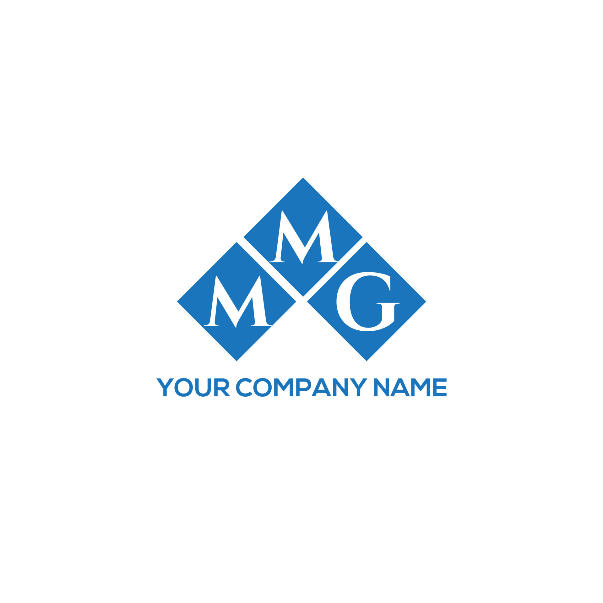 concepto de logotipo de letra de iniciales creativas mmg. Diseño de ... 