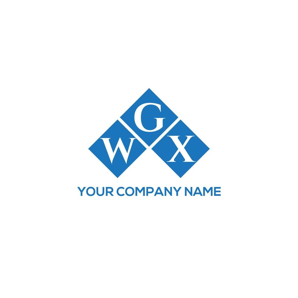 diseño de logotipo de letra wgx sobre fondo blanco. concepto de logotipo de letra de iniciales creativas wgx. diseño de letra wgx. vector