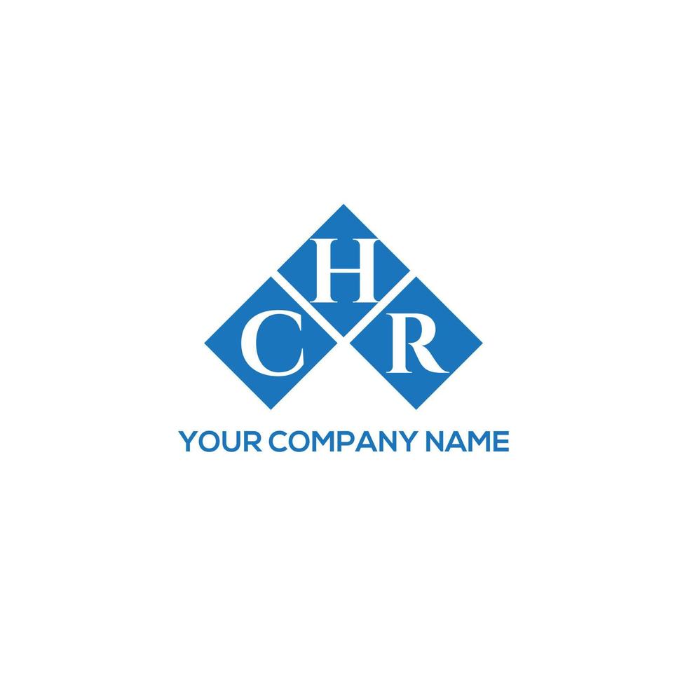 CHR letter logo design on WHITE background. CHR creative initials letter logo concept. CHR letter design. vector