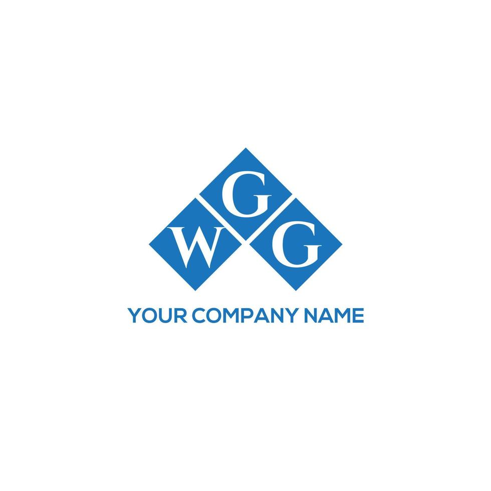 WGG letter logo design on WHITE background. WGG creative initials letter logo concept. WGG letter design. vector