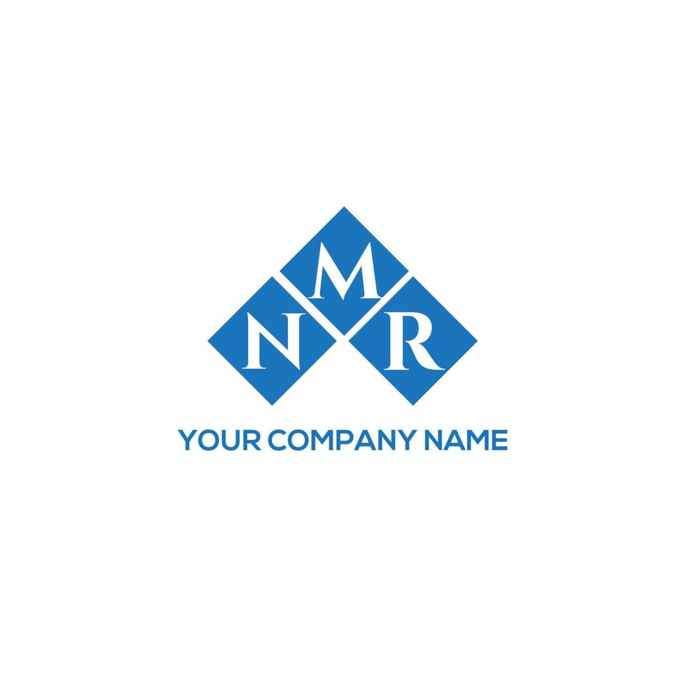 diseño de logotipo de letra nmr sobre fondo blanco. concepto de logotipo de letra de iniciales creativas nmr. diseño de letras nmr. vector