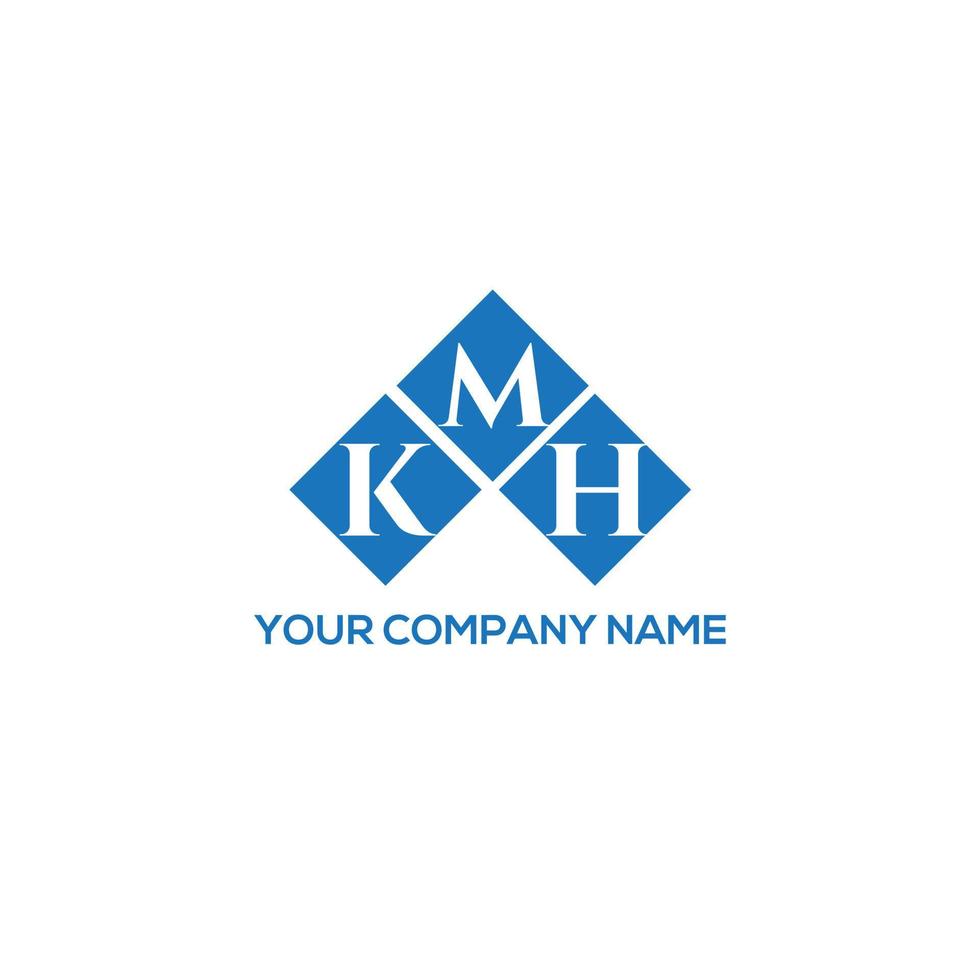 KMH letter logo design on WHITE background. KMH creative initials letter logo concept. KMH letter design. vector