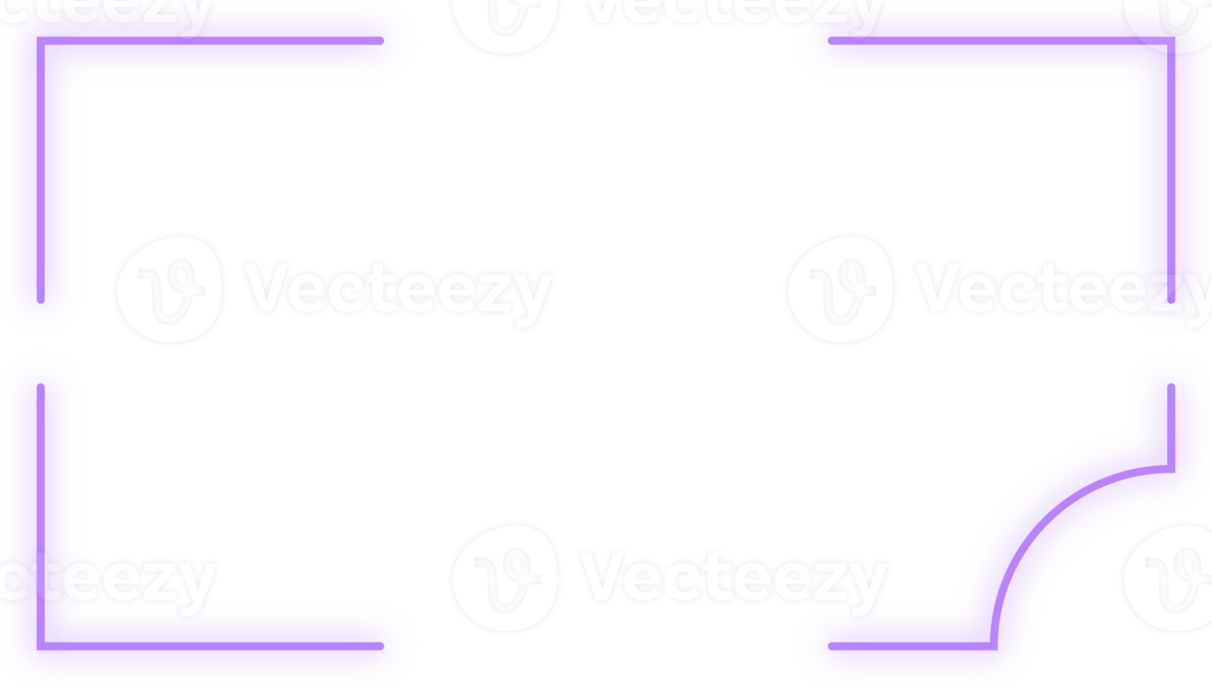 Neon frame sign element png