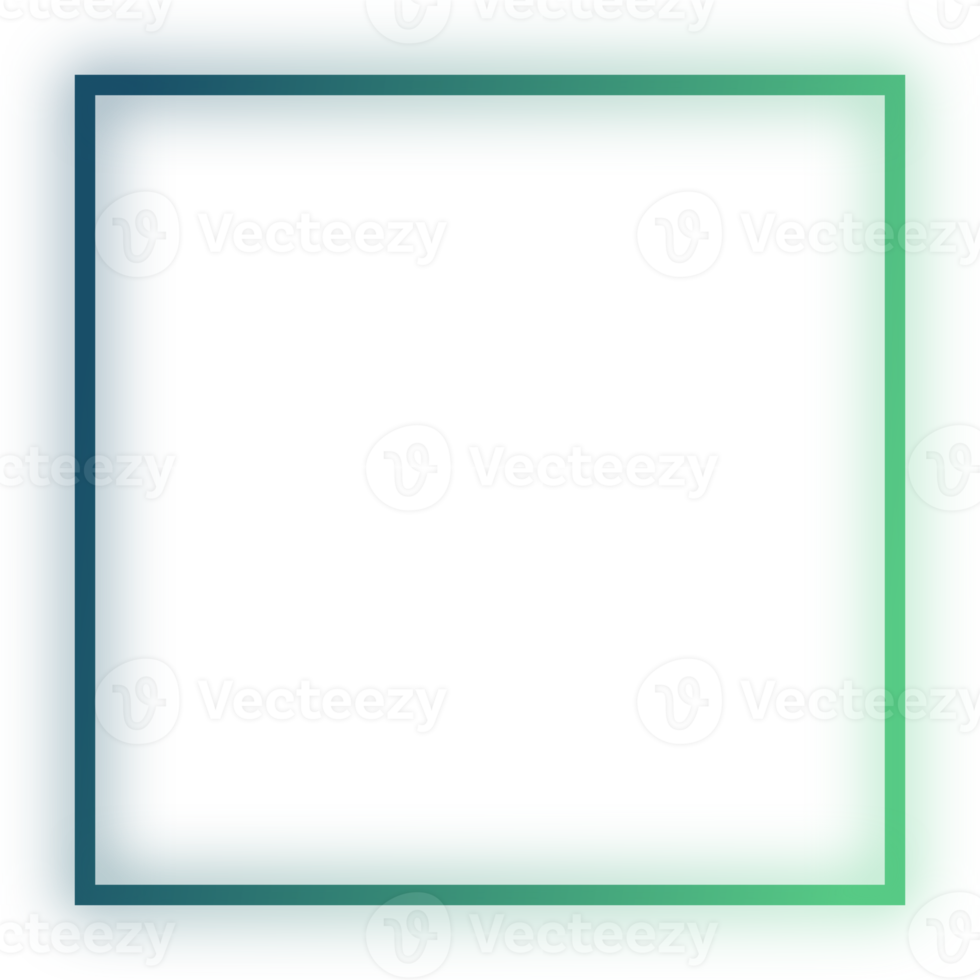 square gradient outline element png