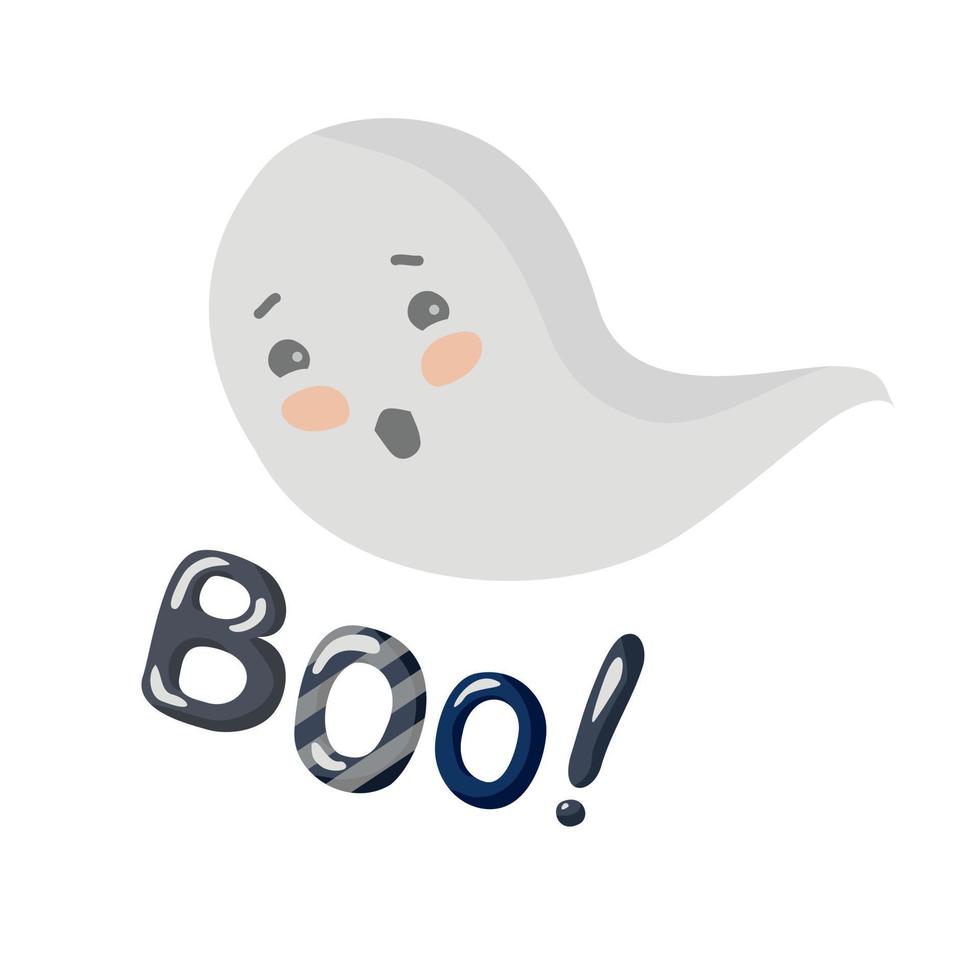 The Ghost says BOO. vector
