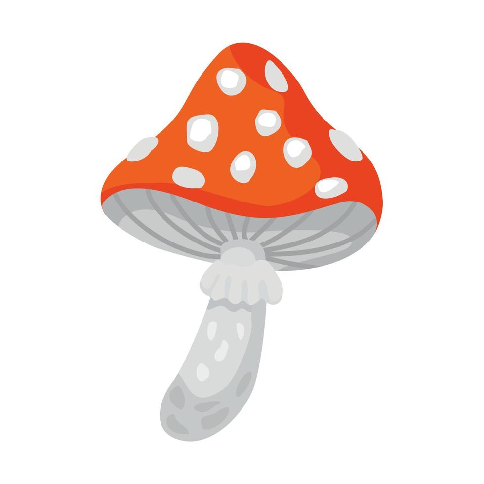 Fly agaric for Halloween. vector