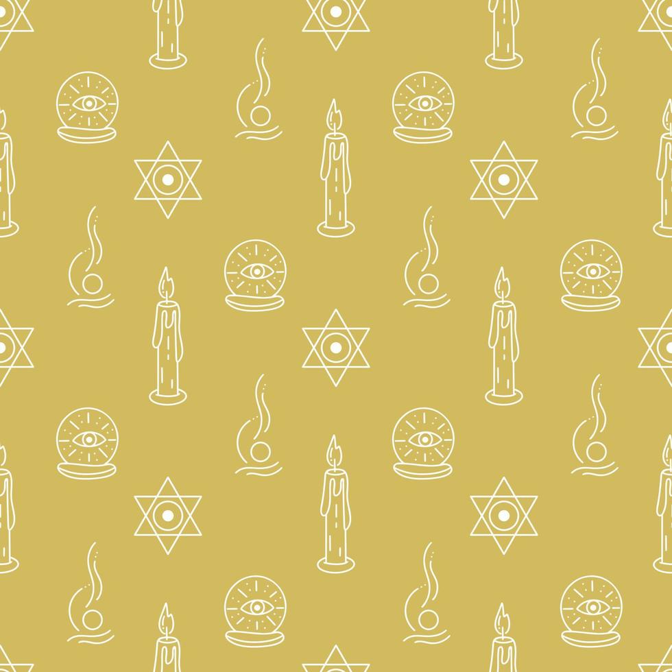 Witchcraft seamless pattern vector
