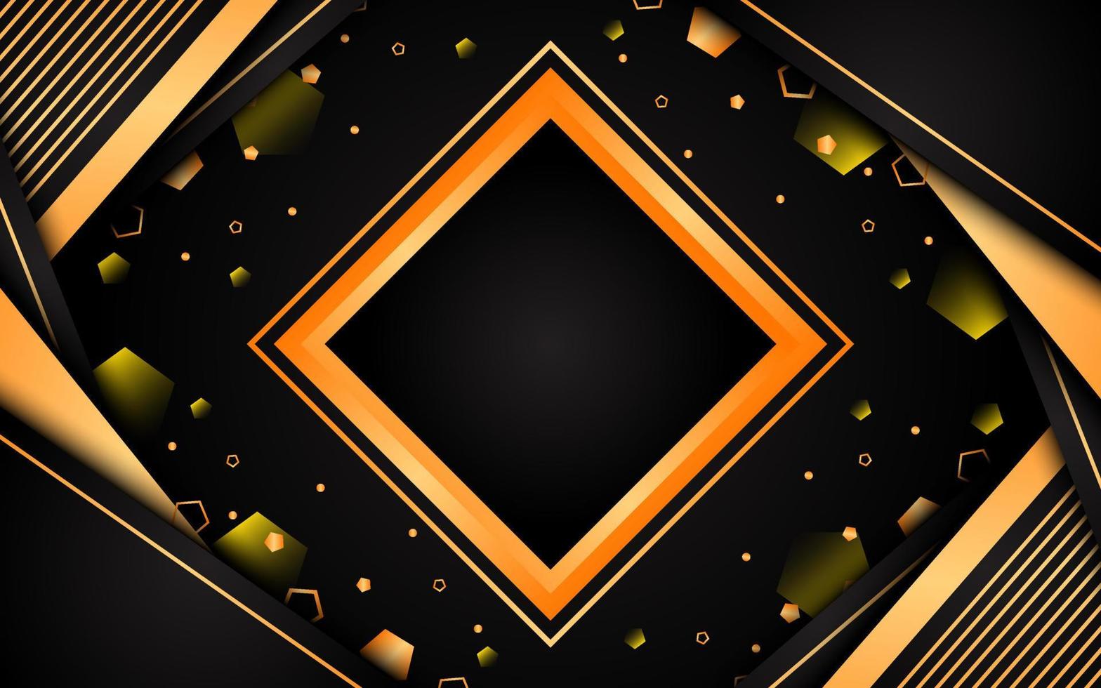 Luxury golden detailed background vector