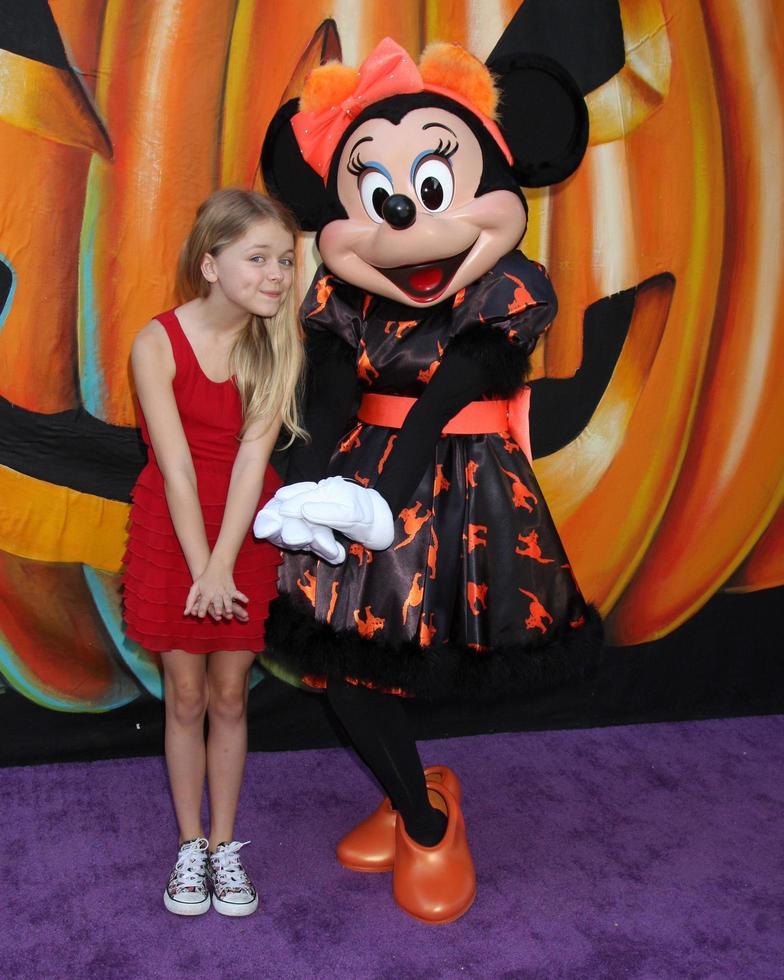 LOS ANGELES, OCT 1 -  Kylie Rogers, Minnie Mouse at the VIP Disney Halloween Event at Disney Consumer Product Pop Up Store on October 1, 2014 in Glendale, CA photo