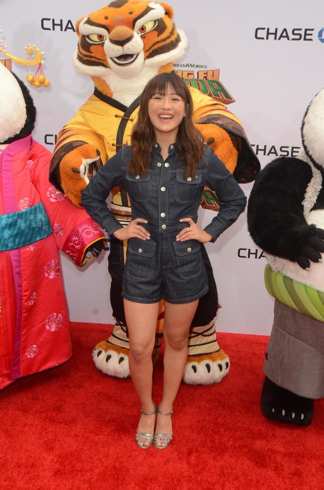 LOS ANGELES, JAN 16 -  Haley Tju at the Kung Fu Panda 3 Premiere at the TCL Chinese Theater on January 16, 2016 in Los Angeles, CA photo