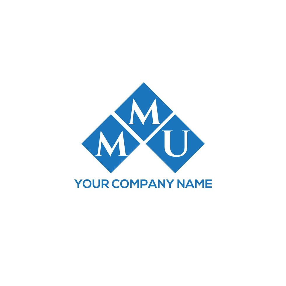 MMU letter design.MMU letter logo design on WHITE background. MMU creative initials letter logo concept. MMU letter design.MMU letter logo design on WHITE background. M vector