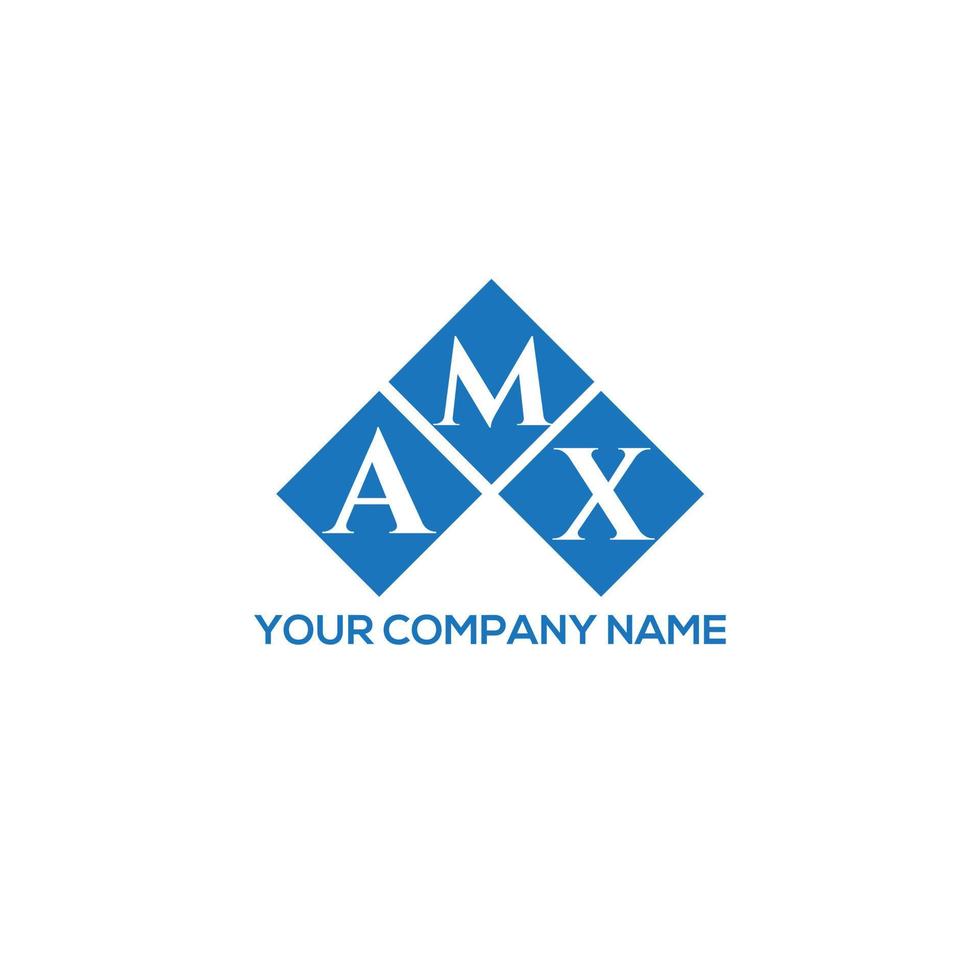 AMX letter logo design on WHITE background. AMX creative initials letter logo concept. AMX letter design. vector