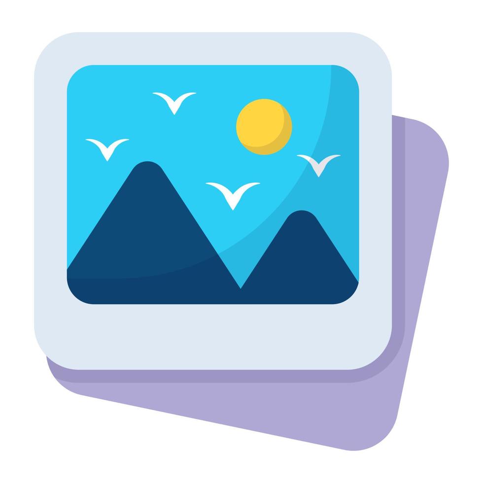 image flat icon , photography and digital art flat vector design
