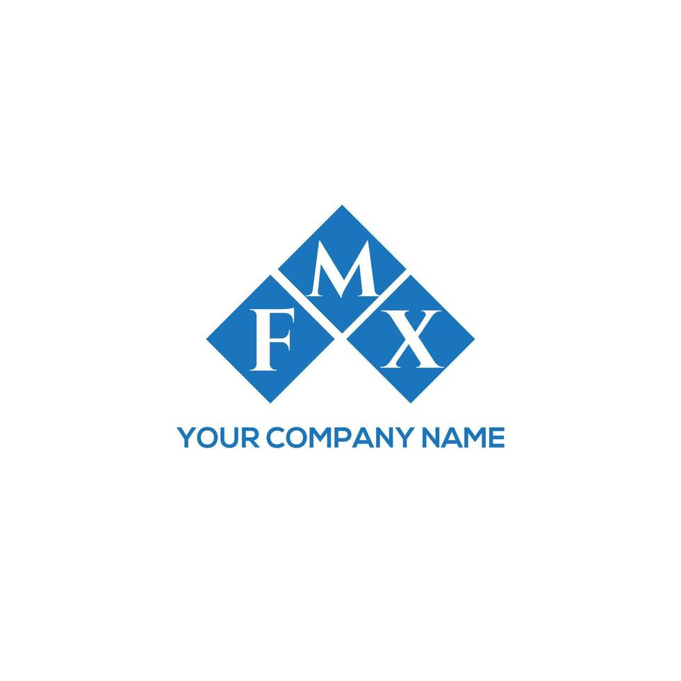 FMX letter logo design on WHITE background. FMX creative initials letter logo concept. FMX letter design. vector