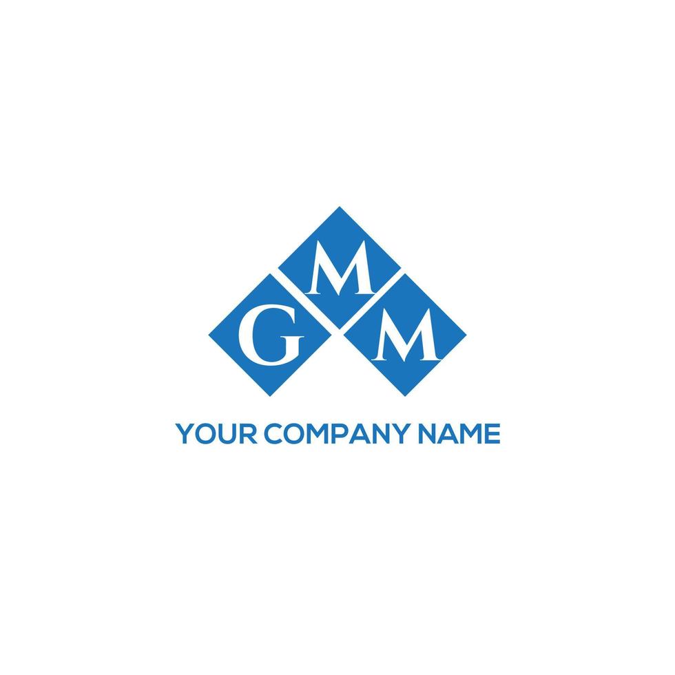 GMM letter logo design on WHITE background. GMM creative initials letter logo concept. GMM letter design. vector