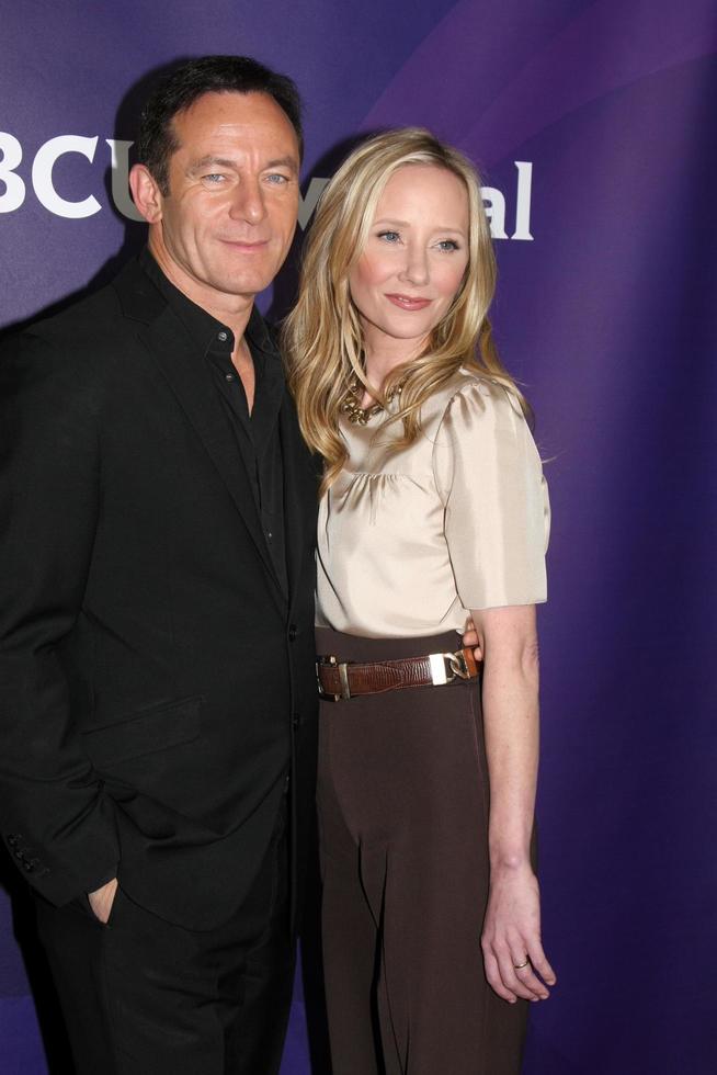 LOS ANGELES, JAN 15 - Jason Isaacs, Anne Heche at the NBCUniversal Cable TCA Winter 2015 at a The Langham Huntington Hotel on January 15, 2015 in Pasadena, CA photo