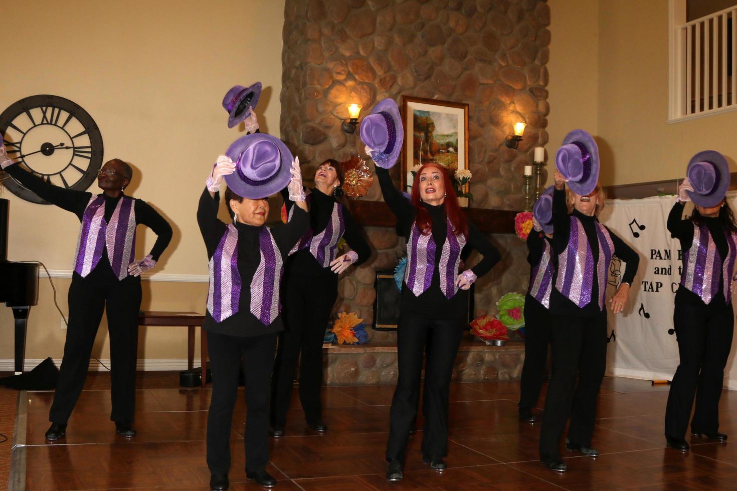 LOS ANGELES, JUL 27 - Tap Chicks at the Norbert Wagner Wish of a Lifetime Pam Kay and the Tap Chicks Performance at the Brookdale Senior Living Center on July 27, 2016 in Loma Linda, CA photo