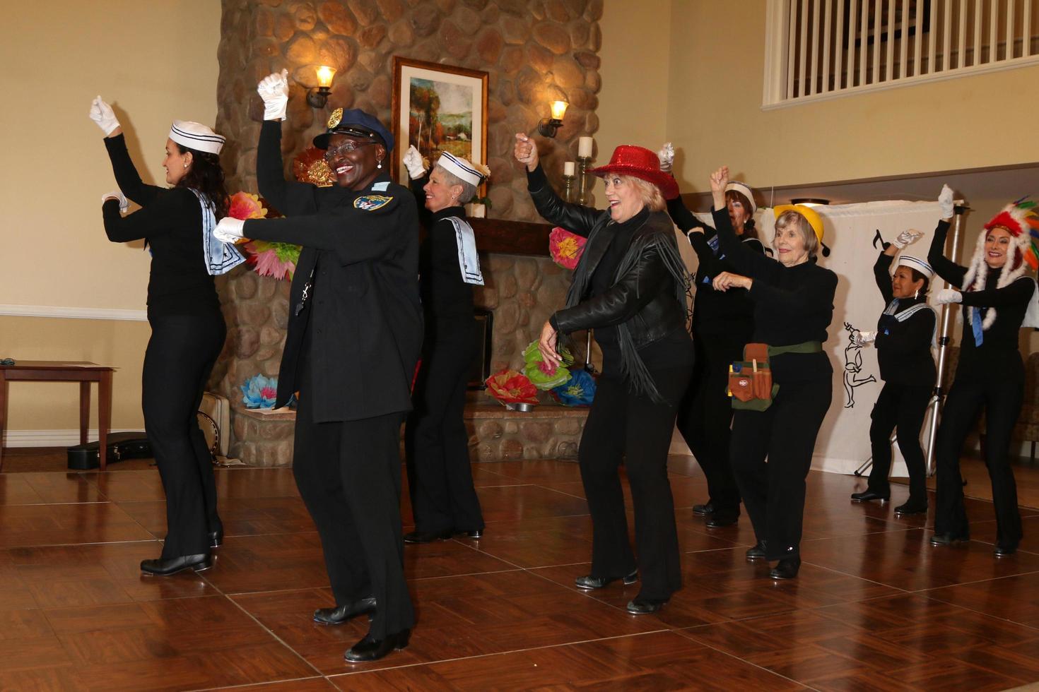 LOS ANGELES, JUL 27 - Tap Chicks at the Norbert Wagner Wish of a Lifetime Pam Kay and the Tap Chicks Performance at the Brookdale Senior Living Center on July 27, 2016 in Loma Linda, CA photo